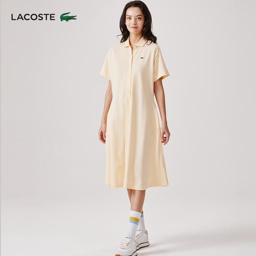 【海南专供价】LACOSTE法国鳄鱼女装新款法式绿色系带POLO连衣裙EF7923-98 商品图10
