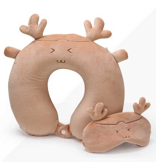 小鹿U型枕+眼罩 商品图3