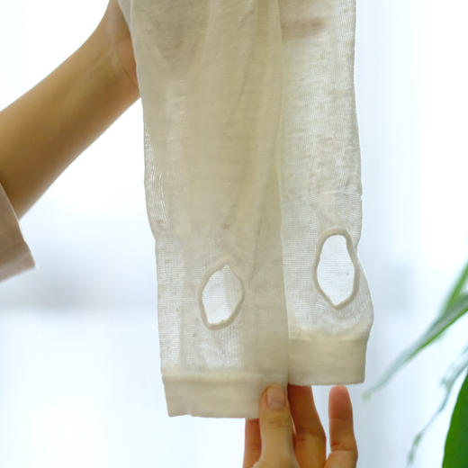 汉麻防晒袖套，夏季防晒袖薄款 透气凉感 纯麻感受自然 尽显气质，巨舒适，巨百搭 商品图10