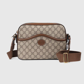 GUCCI 古驰 男士GG Supreme帆布 Retro系列邮差包 混色 675891 92THG 8563