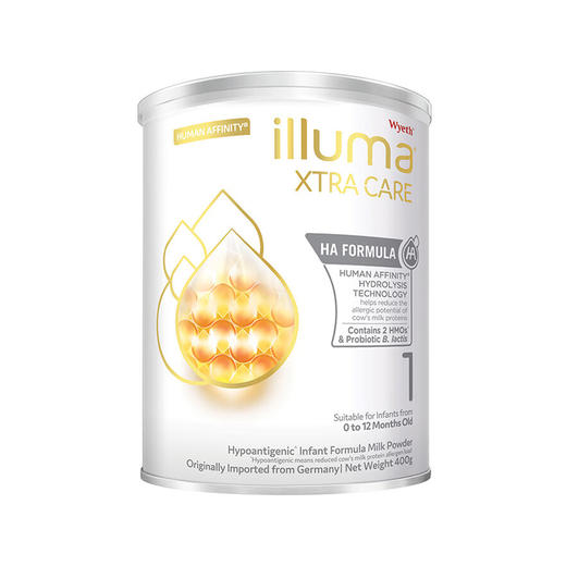 德国原装进口 惠氏启赋HA适度水解奶粉 1段(0-12月)800g/罐 商品图0