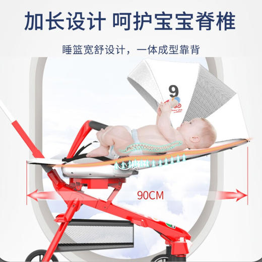 荟智（Huizhi）遛娃神器婴儿推车可坐可躺  HXF 商品图6