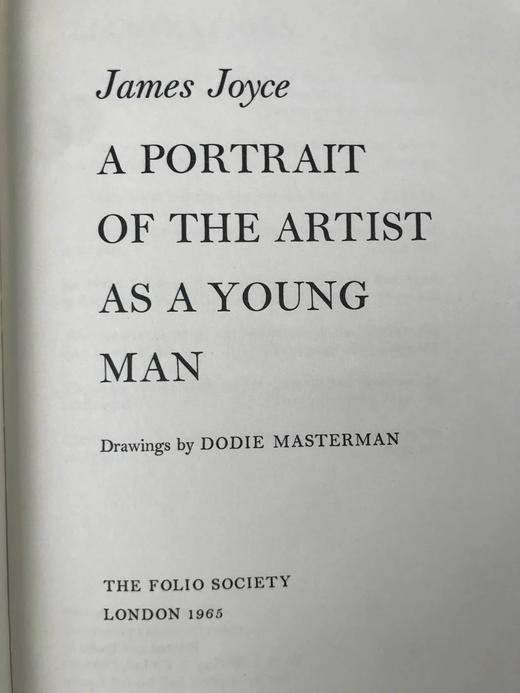 詹姆斯·乔伊斯《一个青年艺术家的肖像》 8幅插图 精装大32开 商品图3