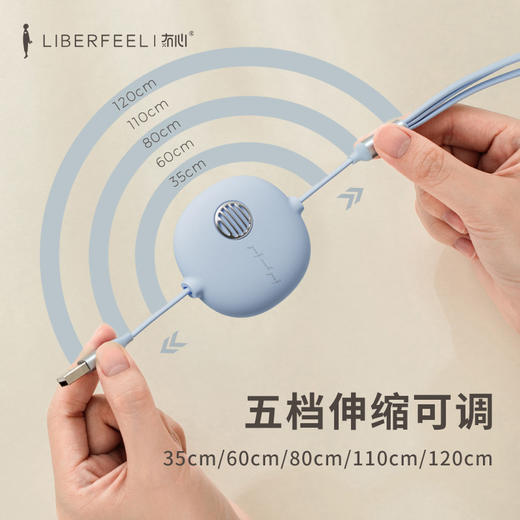 【网红复古数据线】冇心复古一拖三伸缩数据线 五档伸缩 type-c快充接口 适用于苹果 华为 vivo oppo 小米 商品图2