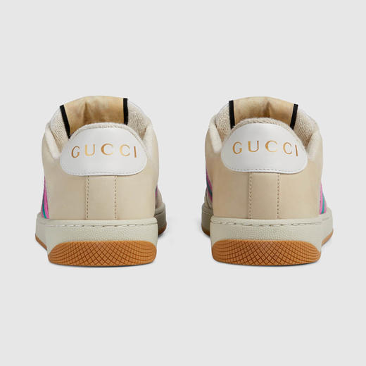 GUCCI 古驰 女士 Screener 系列织带休闲运动鞋 混色 577684 2C830 9150 商品图2