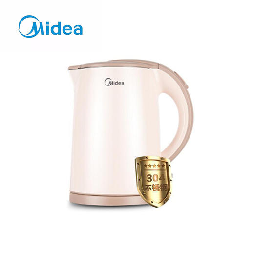 Z | Midea/美的 MK-H415E2J美的304不锈钢电热水壶烧水壶1.5L家用（普通快递） 商品图0