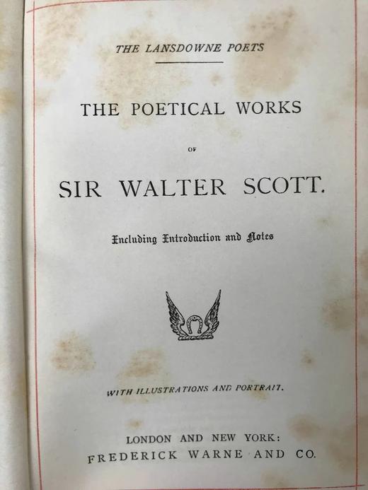 约19世纪后期 司各特诗集 约10幅版画插图 漆布精装32开 商品图4