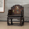 民国 紫檀镶瘿木百宝嵌番人进宝宝座 商品缩略图4