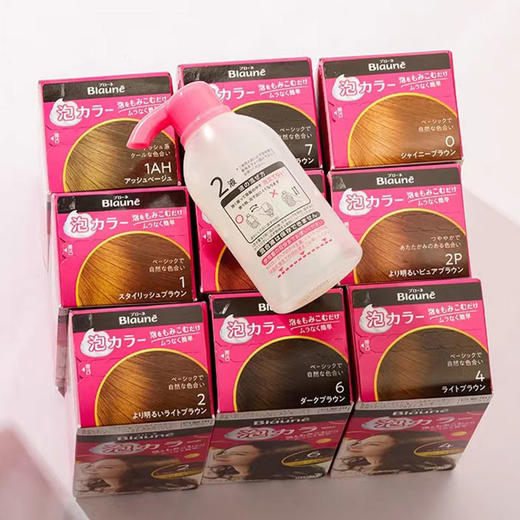 【保税仓】KAO/花王Balune泡沫染发剂遮盖白发4棕色108ml/盒 商品图2