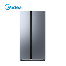 ZM | Midea/美的 611升对开门双开门一级能效风冷无霜大容量变频家用电冰箱BCD-611WKGPZM(Q)墨兰灰 墨兰灰星烁【普通快递】