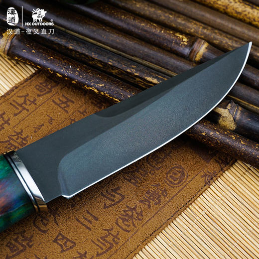 汉道夜叉乌兹钢直刀收藏刀 商品图7