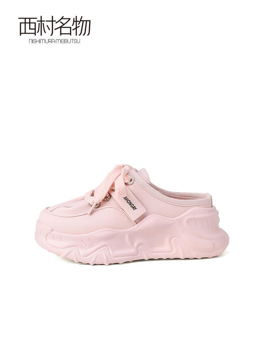 西村名物2023夏季新款包头半拖舒适百搭运动鞋女懒人一脚蹬13101 商品图2