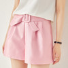 休闲时尚，百搭小众设计感蝴蝶结高腰显瘦A字阔腿显瘦短裤WLZD-2305507 商品缩略图3