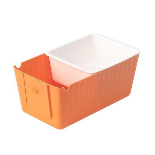 「三款配色！沥水设计」日式懒人嗑瓜子收纳盒 瓜子盘吃瓜子盒双层瓜子收纳整理盒居家日用客厅水果盘 商品图4