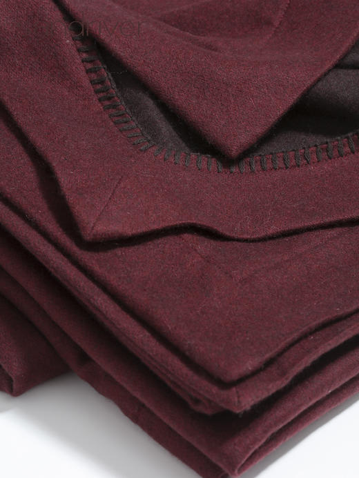 羊绒折边绣花毯 SJF95P722B 商品图2