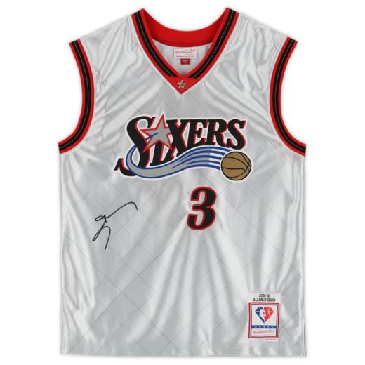 收藏系列 艾弗森 76人队3号白色 75周年限定款 亲笔签名球衣 商品图2