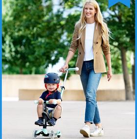 【下架不用】瑞士M-cro成长款迷你魔力LED滑板车 1-3岁6岁10岁四合一可坐可骑滑宝宝车