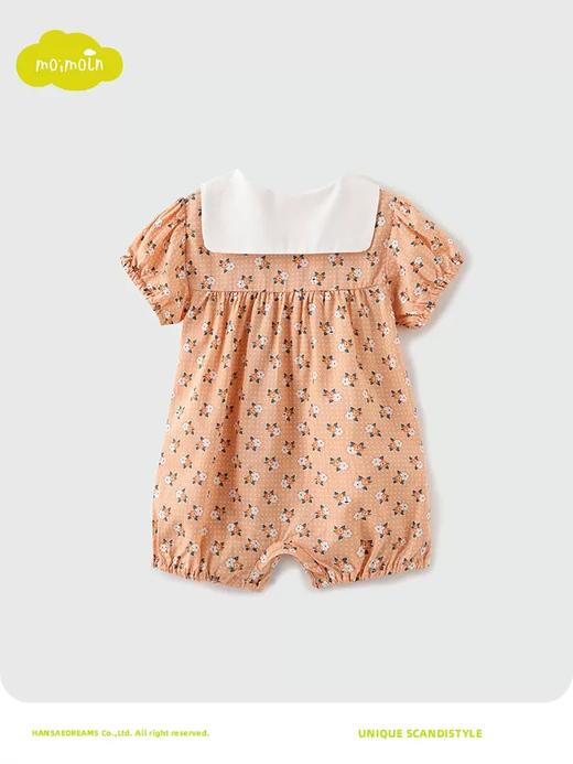 moimoln小云朵童装2023年夏季新款新生儿衣服婴儿包屁衣宝宝哈衣LSM1BARO46 商品图5