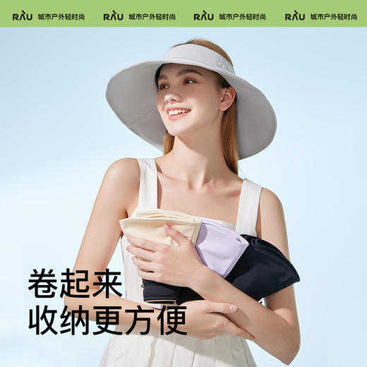 无痕全脸防晒，想黑都难！RAU360度空顶大檐防晒帽 防紫外线遮阳帽 商品图3