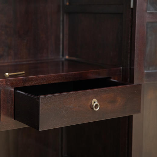 二十世纪 紫檀螭龙纹万历柜（一对） 商品图2