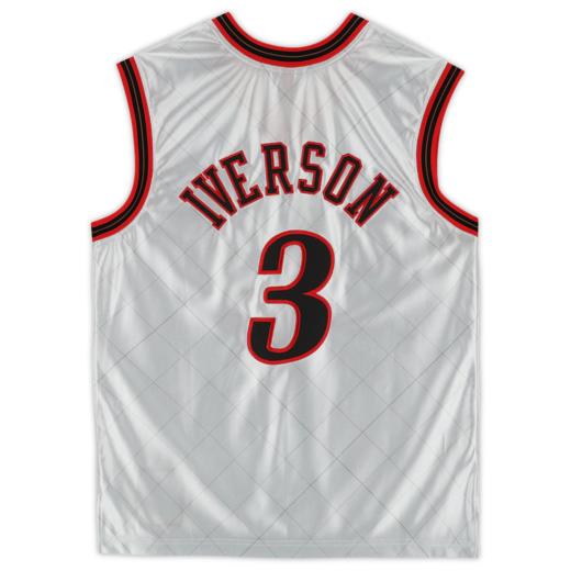 收藏系列 艾弗森 76人队3号白色 75周年限定款 亲笔签名球衣 商品图1