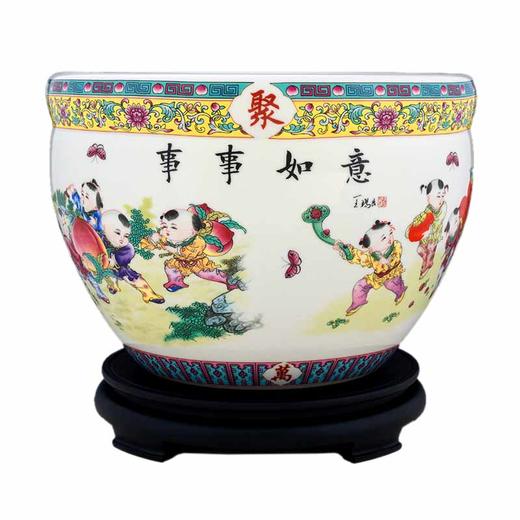 王锡良事事如意宝尊缸 商品图1