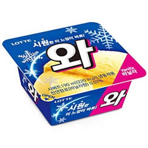 乐天哇香草盒装冰淇淋190g롯데 와 바닐라 빙과 商品图0