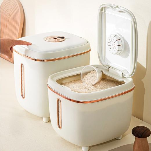 「三款配色！颜值派」米桶家用新款大容量密封防虫防潮计时米桶箱厨房用品五谷杂粮面粉米缸收纳整理 商品图0