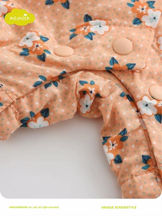 moimoln小云朵童装2023年夏季新款新生儿衣服婴儿包屁衣宝宝哈衣LSM1BARO46 商品图4