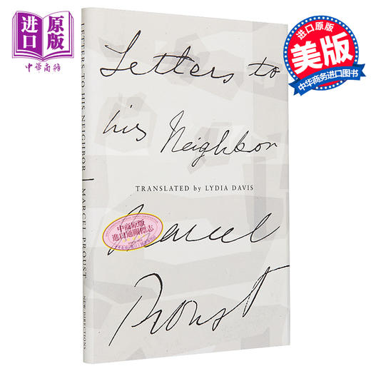 【中商原版】普鲁斯特：致邻居的信 英文原版 Letters to His Neighbor Marcel Proust 商品图0