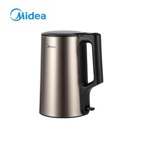 Z | Midea/美的 电水壶PJ17A01 家用1.7L烧水壶双钢防烫防干烧热水壶 304不锈钢电水壶（普通快递）