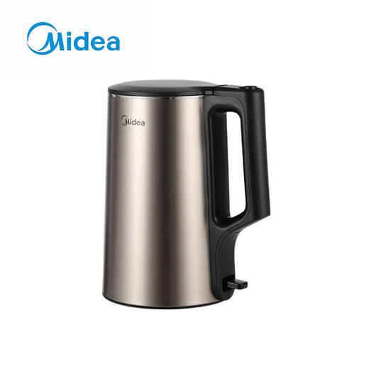 Z | Midea/美的 电水壶PJ17A01 家用1.7L烧水壶双钢防烫防干烧热水壶 304不锈钢电水壶（普通快递） 商品图0