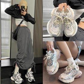 原装正版！！年度“鞋王”  芭黎S家 25新品首发配色 3XL情侣款运动老爹鞋 复古做旧风设计