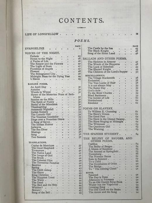 1897年 朗费罗诗歌与散文集 配精美版画插图 漆布精装18开 商品图5