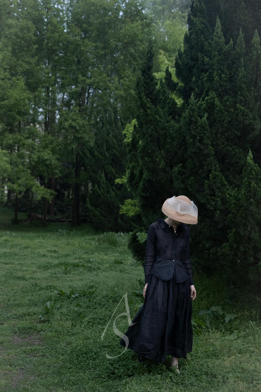 Kreuzzz 原色ELIZABETH不规则网纱圆顶草帽 商品图8