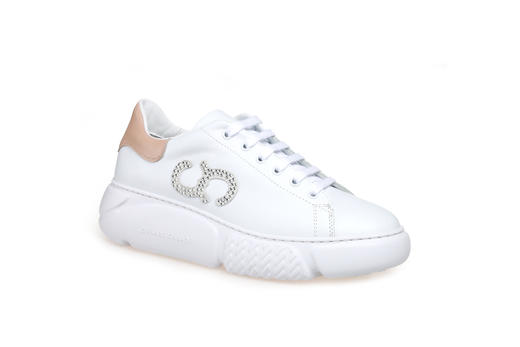 豪麟名鞋奥莱CESARE CASADEI女鞋时尚老爹鞋牛皮革C30225X粉色  原价5660元 商品图0