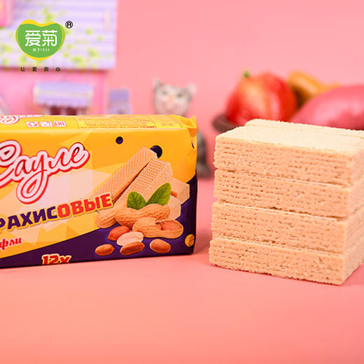 华夫花生威化饼干180g 商品图2