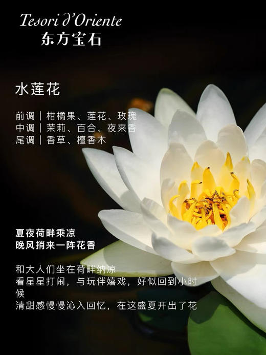 意大利进口东方宝石保湿香氛水润身体霜 300ml（水莲花香） 商品图6