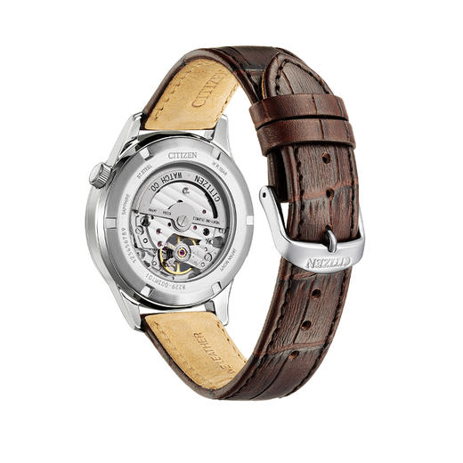 西铁城/CITIZEN经典商务休闲机械透底皮带男表NH9130-17A 商品图2