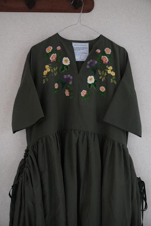 ECOLE DE CURIOSITES 丝棉府绸刺绣连衣裙(Limited series) 商品图0