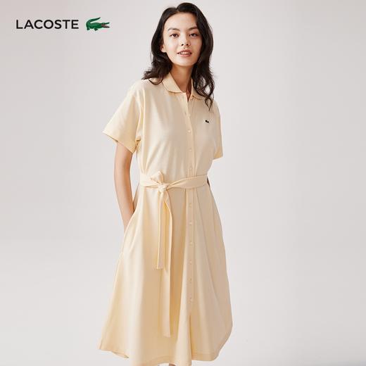 【海南专供价】LACOSTE法国鳄鱼女装新款法式绿色系带POLO连衣裙EF7923-98 商品图8