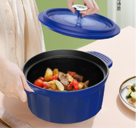 【团购展示】康巴赫勋爵系列珐琅铸铁汤锅3L（蓝色）KGZC-T30