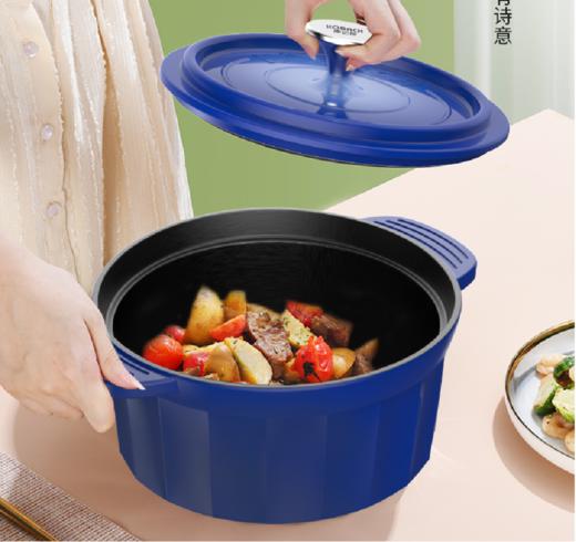 【团购展示】康巴赫勋爵系列珐琅铸铁汤锅3L（蓝色）KGZC-T30 商品图0