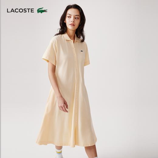 【海南专供价】LACOSTE法国鳄鱼女装新款法式绿色系带POLO连衣裙EF7923-98 商品图6