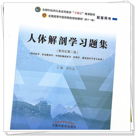 人体解剖学习题集  邵水金 著 全国中医药行业高等教育十四五规划教材配套用书  中国中医药出版社考试考研刷题复习练习题卷子书籍 商品图4