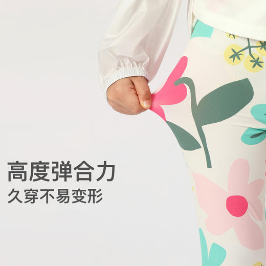 马克珍妮女童弹力运动瑜伽裤凉感防晒打底裤儿童裤子春装230578 商品图5