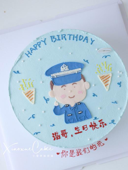 警察手绘蛋糕（提前一天预订） 商品图1