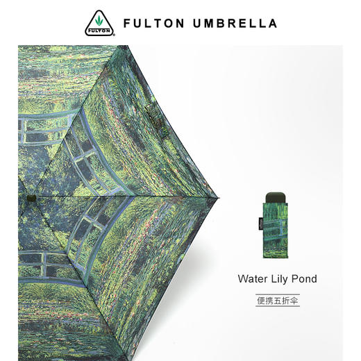 英国进口富尔顿FULTON英国国家美术馆联名系列晴雨伞口袋伞（五折伞不防晒） 商品图3