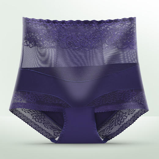 【4条装】透气干爽，高腰收腹柔软肤蕾丝边AL-001 商品图3