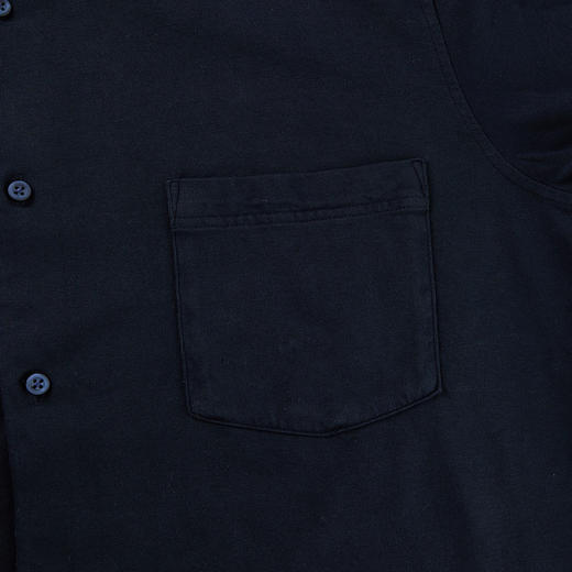 HUGO BOSS 雨果博斯 SS23 男士深蓝色休闲长袖衬衫polo衫 50467445 商品图4